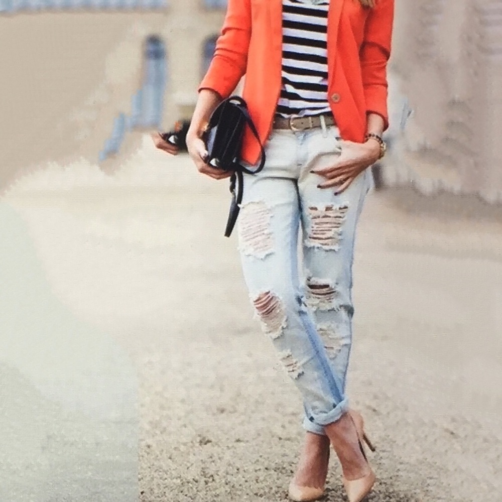 🆕 Just Cavalli Ripped boyfriend skinny leg Jens👖